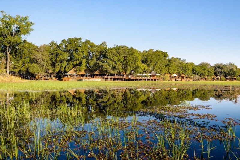 Utroligt smukke udsigter i Okavango-deltaet