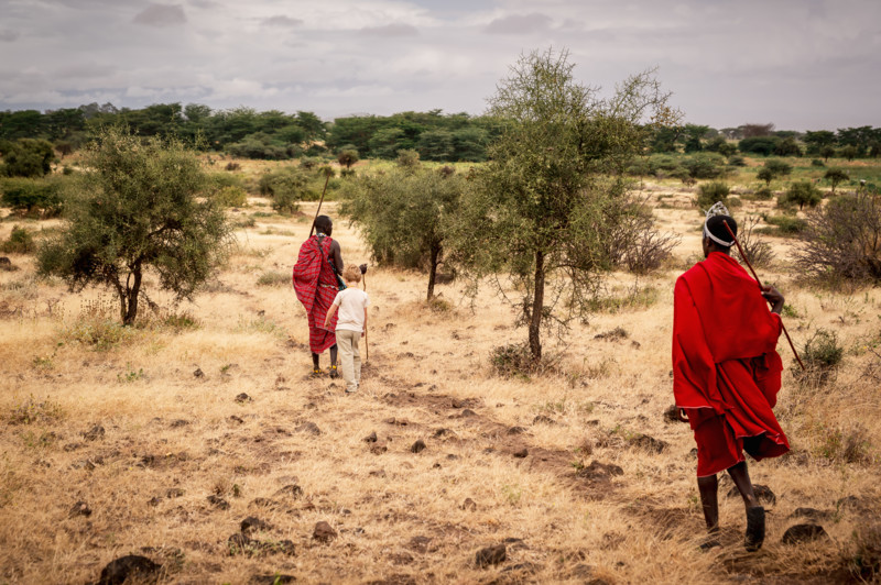 Bushwalk med masaier