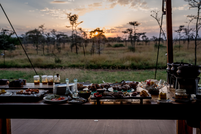 Morgenmad i Serengeti