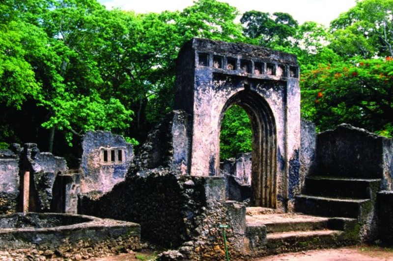 Ruinerne af byen Gedi, et af UNESCOs verdensarvssteder.