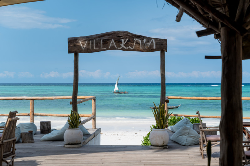 Smuk strand p&aring; Zanzibar