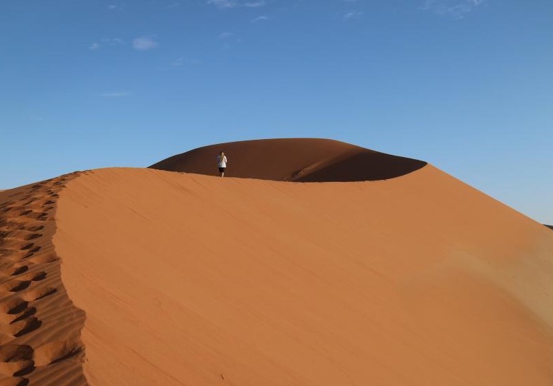 Sandklitter, der tager pusten fra dig